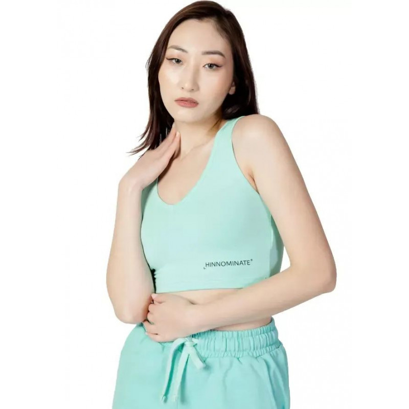 Top e maglietta in cotone verde - S