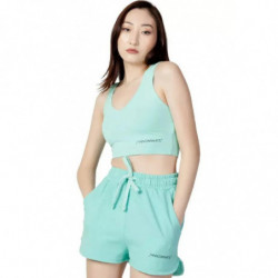 Top e maglietta in cotone verde - S