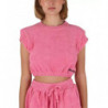 Top e maglietta in cotone rosa - S