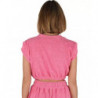 Top e maglietta in cotone rosa - S