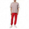 Jeans e pantaloni in cotone rosso - L