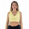 Top e maglietta in cotone giallo - M