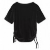 Top e maglietta in cotone nero - XL