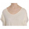 Abito color crema con scollo tondo al ginocchio - IT44-L