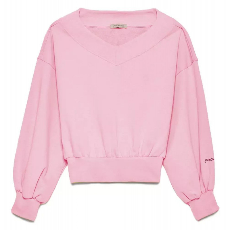 Maglione in cotone rosa - XL