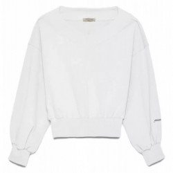Maglione in cotone bianco - XL