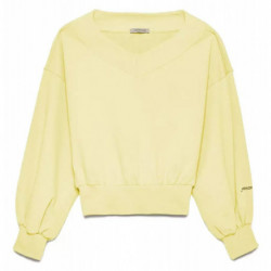 Maglione di cotone giallo - L