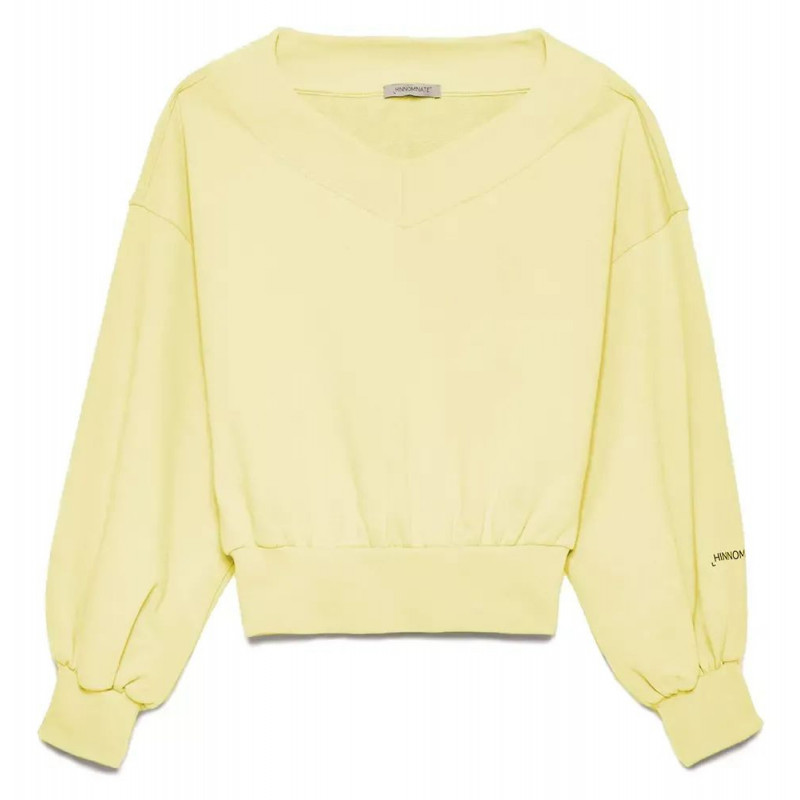 Maglione di cotone giallo - L