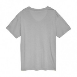 T-shirt in cotone grigio - L