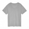 T-shirt in cotone grigio - L