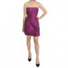 Abito midi semplice senza schienale scollo all'americana rosa - IT40-S