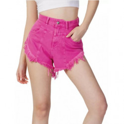Short in cotone fucsia - S
