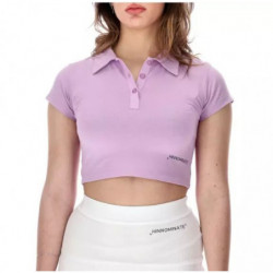 Polo in cotone viola - S
