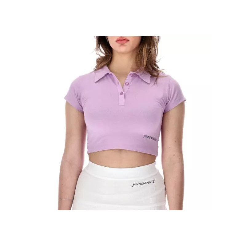 Polo in cotone viola - S
