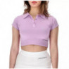 Polo in cotone viola - S