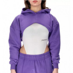 Maglione in cotone viola - S