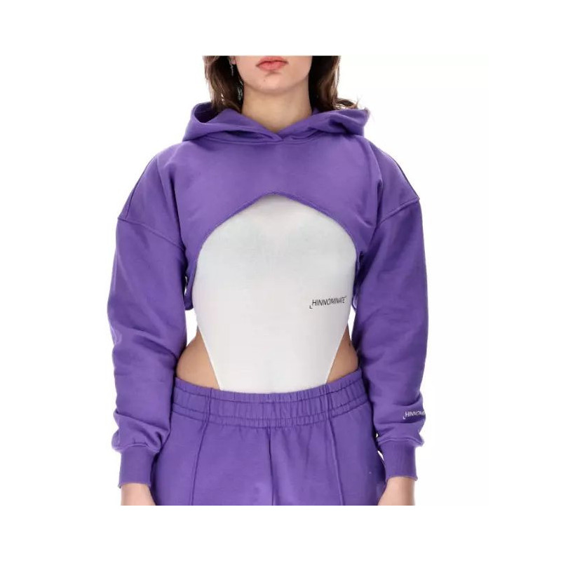 Maglione in cotone viola - S