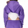 Maglione in cotone viola - S