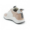 Sneakers in pelle di vitello rosa chiaro e bianca - EU40/US10
