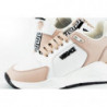 Sneakers in pelle di vitello rosa chiaro e bianca - EU40/US10