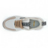 Sneakers in pelle di vitello rosa chiaro e bianca - EU40/US10