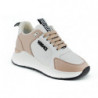 Sneakers in pelle di vitello rosa chiaro e bianca - EU41/US11