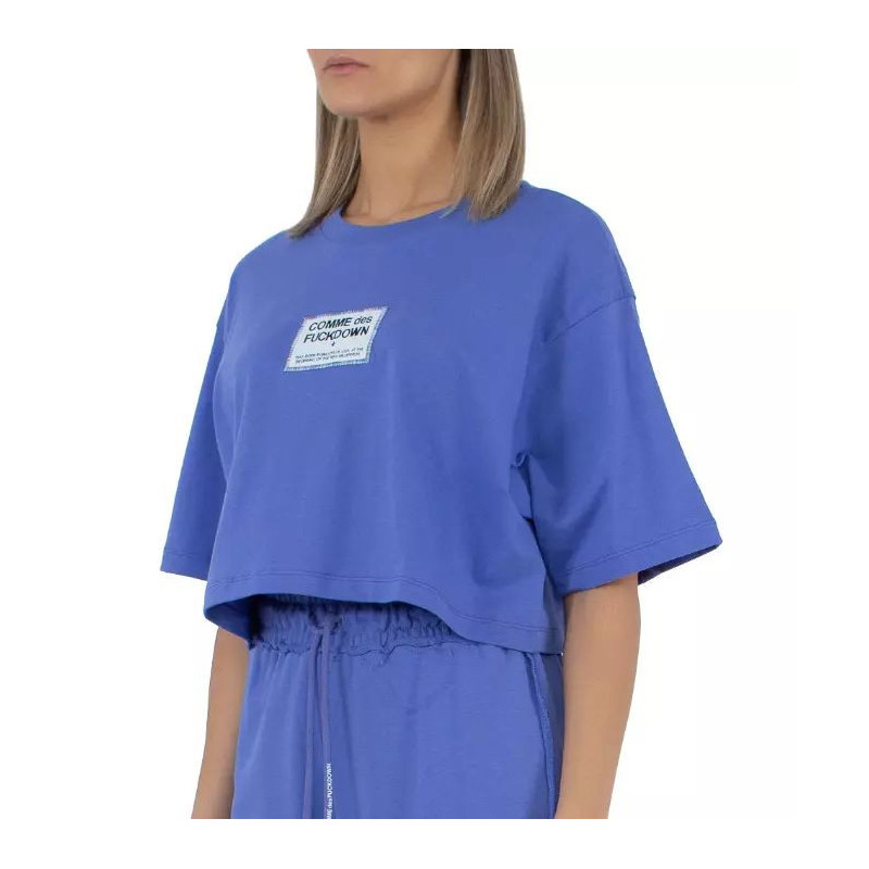 Top e maglietta in cotone viola - L
