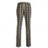 Pantaloni da uomo dal taglio dritto cotone quadri multicolor - IT46