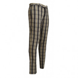 Pantaloni da uomo dal taglio dritto cotone quadri multicolor - IT46