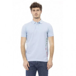 Polo in cotone azzurro - L