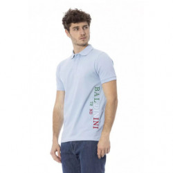 Polo in cotone azzurro - XL
