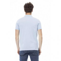 Polo in cotone azzurro - XL