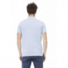 Polo in cotone azzurro - XL