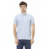 Polo in cotone azzurro - XXL