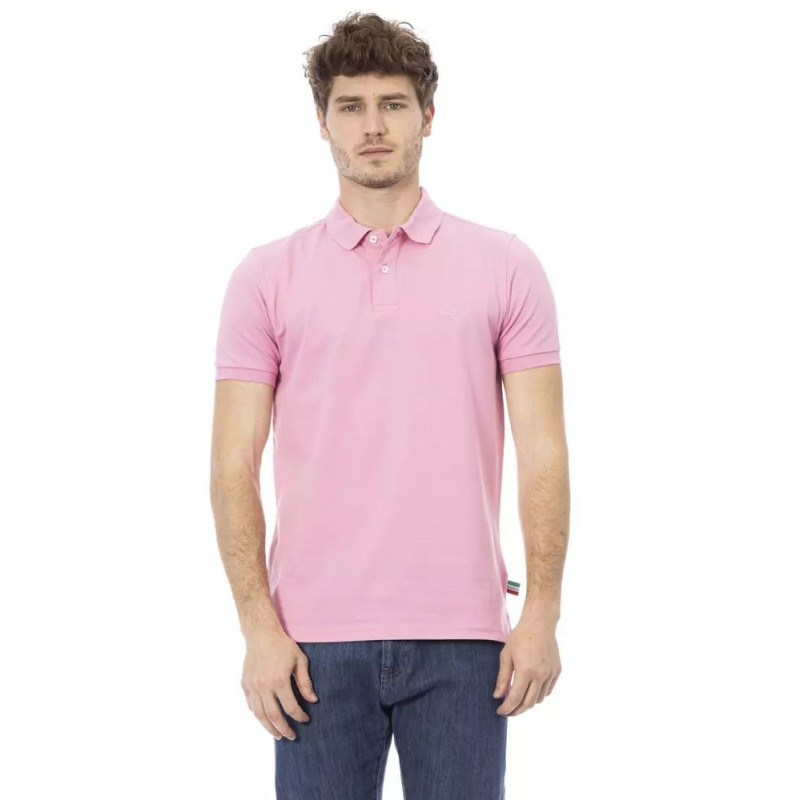 Polo in cotone rosa - 4XL