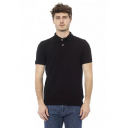 Polo in cotone nero - XL