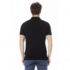 Polo in cotone nero - XL
