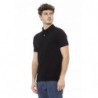 Polo in cotone nero - XXL