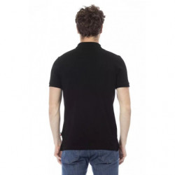 Polo in cotone nero - XXL