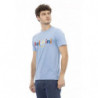 T-shirt in cotone azzurro - XS