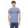 T-shirt in cotone azzurro - M