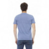 T-shirt in cotone azzurro - M