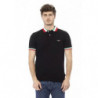 Polo in cotone nero - XL