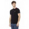 Polo in cotone nero - XL