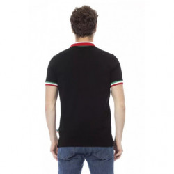 Polo in cotone nero - XL