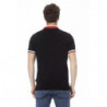 Polo in cotone nero - XL