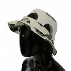 Cappello da pescatore cotone bianco motivo pois grandi - 58 CM-M