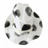 Cappello da pescatore cotone bianco motivo pois grandi - 58 CM-M