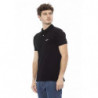 Polo in cotone nero - XL