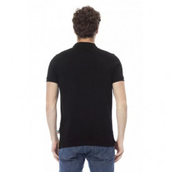 Polo in cotone nero - XL